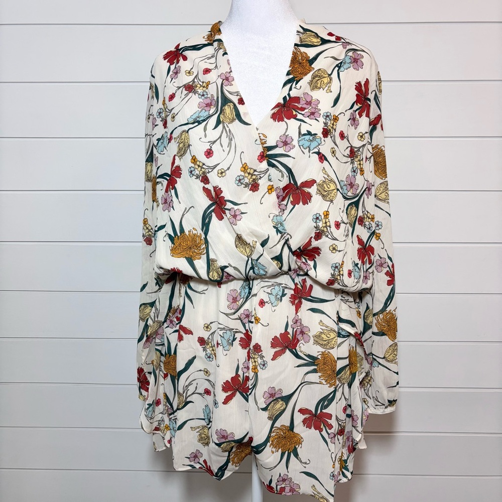 Dress Forum Floral V-Neck Dress‎ / Romper, Size M
